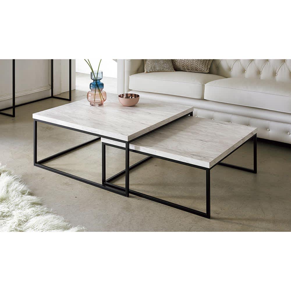 Marbrim/マーブリム 大理石調テーブルシリーズ ネストセンターテーブル