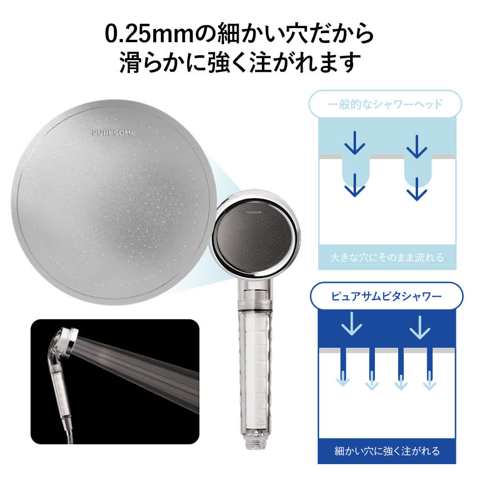 PURESOME/ピュアサム VITAフィルターシャワーヘッド スターターセット