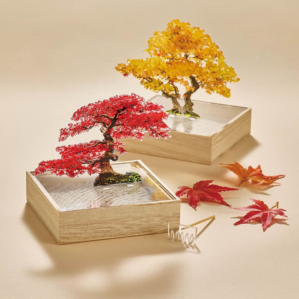 メイプル楓虎斑杢材 蘇芳染め ミニ食蘢 小物 楓メイプル 斑杢作り 蘇芳