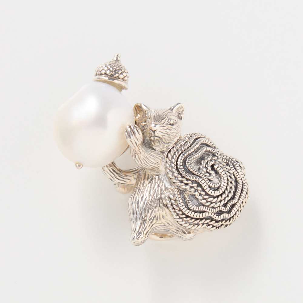 ROKUZAN/碌山 SV淡水パールリスブローチ兼ペンダントヘッド 通販