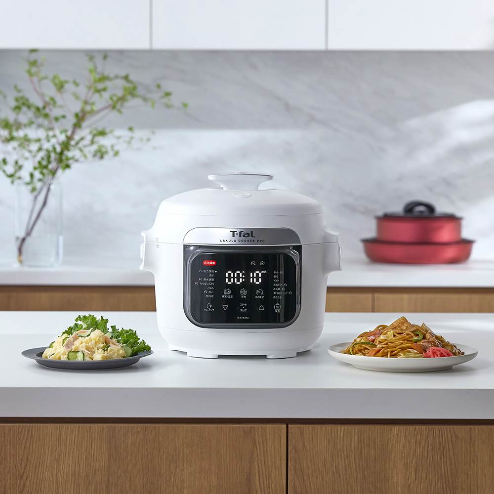 T-fal 電気圧力鍋 クリーム色 ラクラクッカープラス ラクラ・クッカー