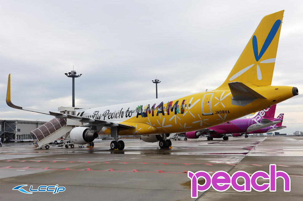 航空機・ヘリコプター Peach A320 JA08VA Fly Peachto Amami 航空機
