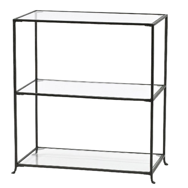 園芸ネット本店｜ジョセフアイアン 3段ガラスディスプレイ台 ワイド