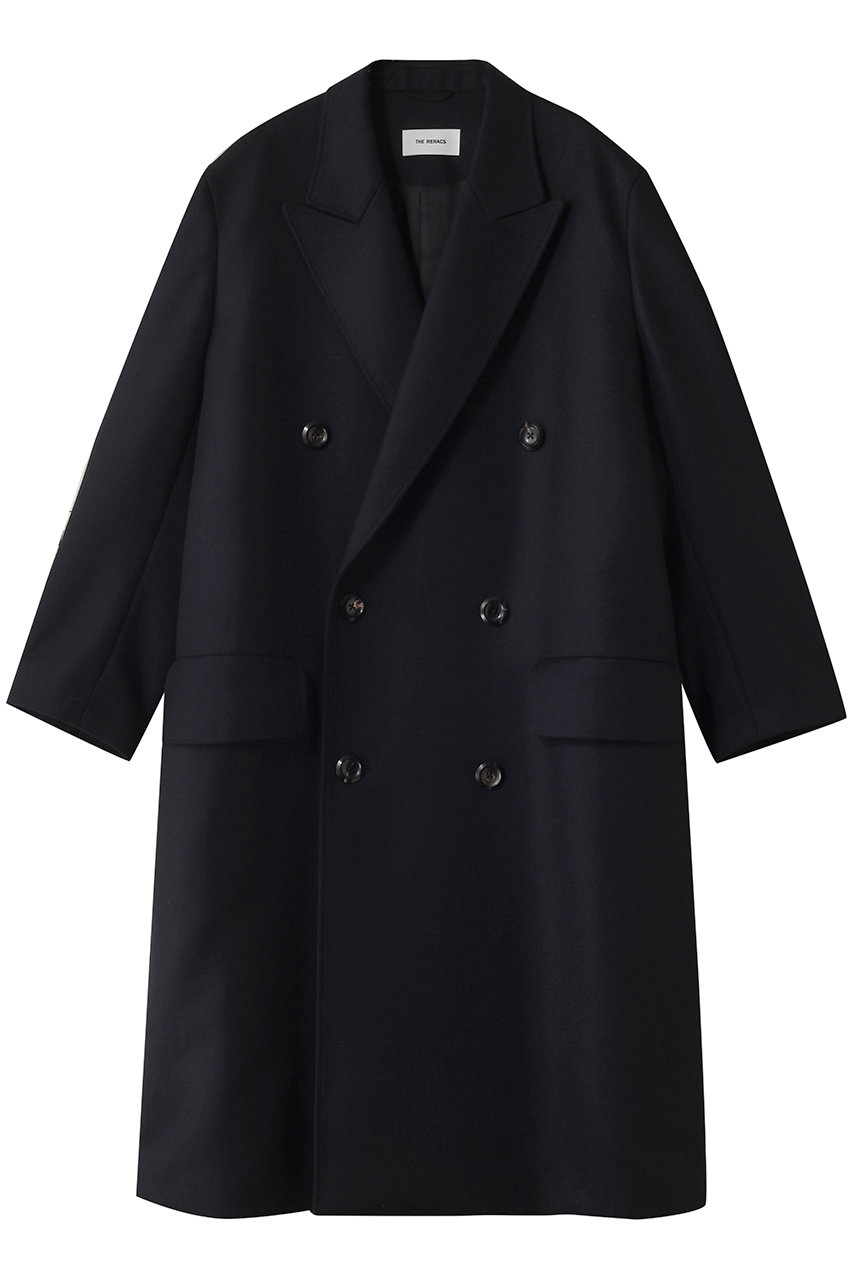 THE RERACS(ザ・リラクス)｜ダブルピークドテーラードコート/ダーク