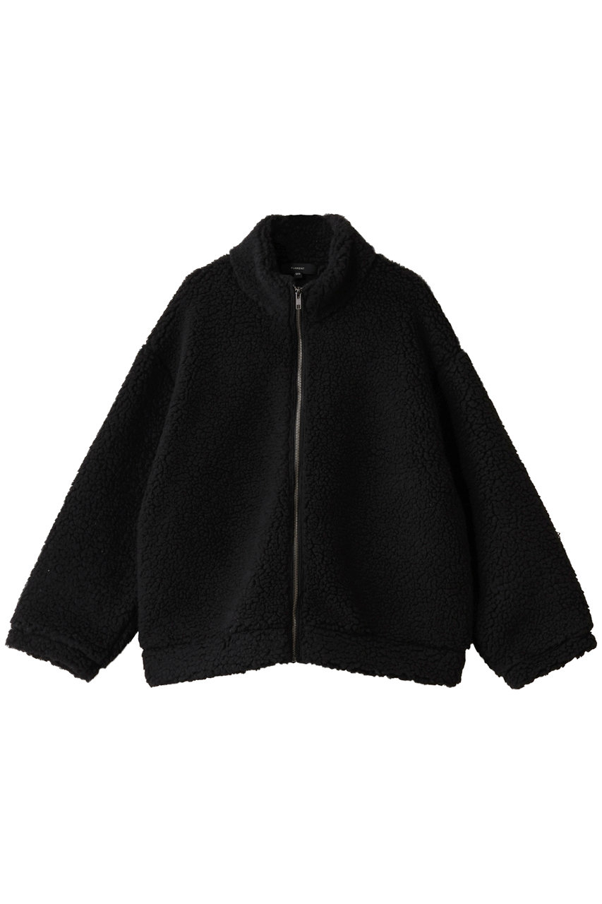 FLORENT(フローレント)｜ウール ミックス ボア ブルゾン/ブラック の
