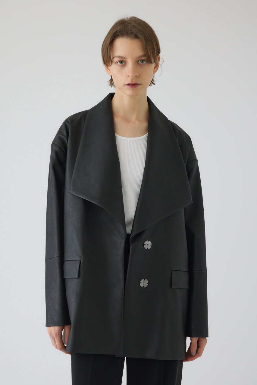 RIM.ARK(リムアーク)｜Classical leather like JK/ジャケット/ブラック