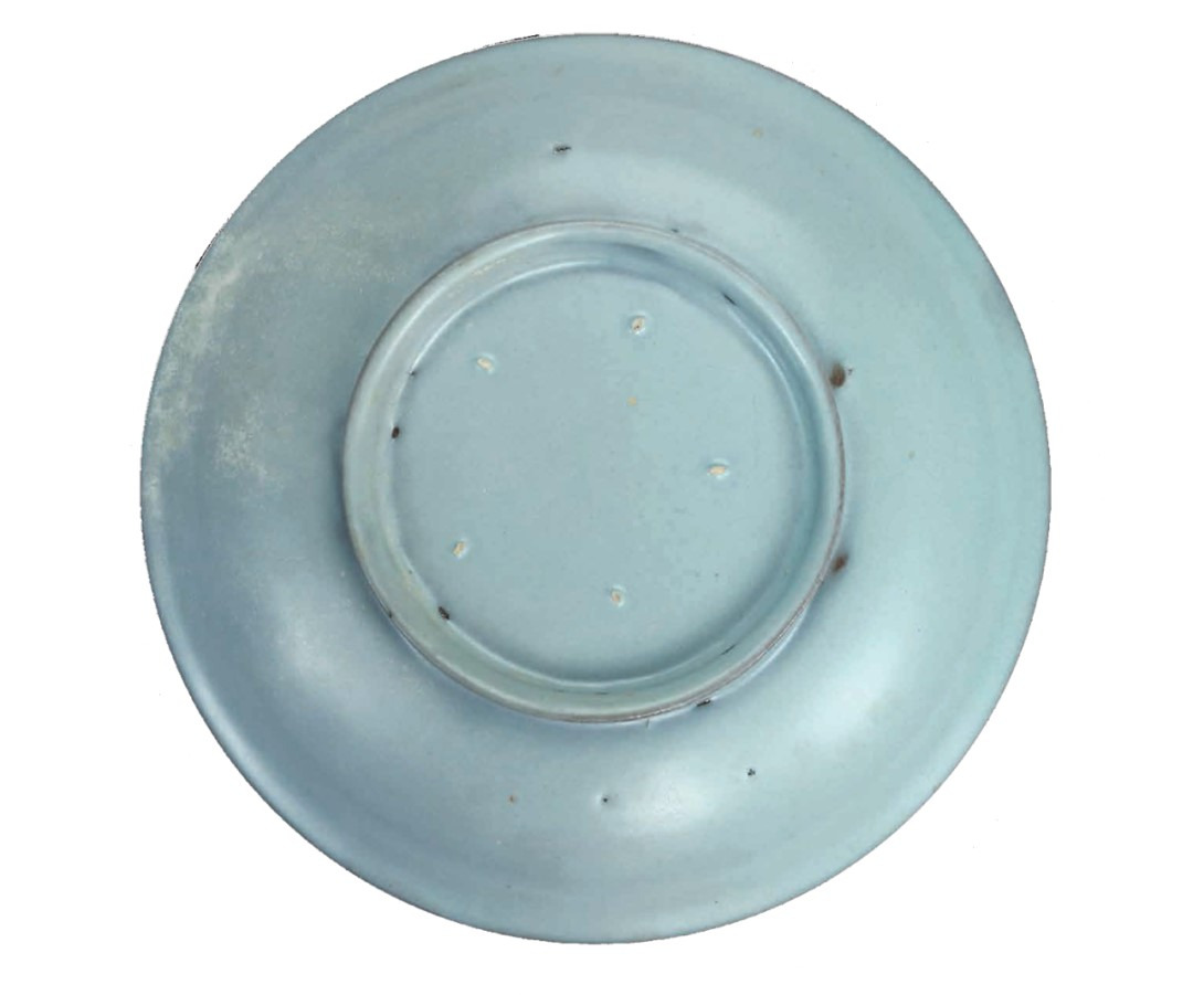 宋時代 汝窯 青磁筆洗盤 宋代 中国 中国古玩 磁器 中国古美術 中国