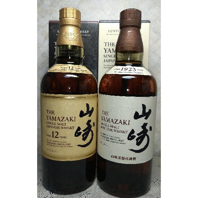 山崎12年 4本 箱付1本 箱無し3本 新品 サントリー山