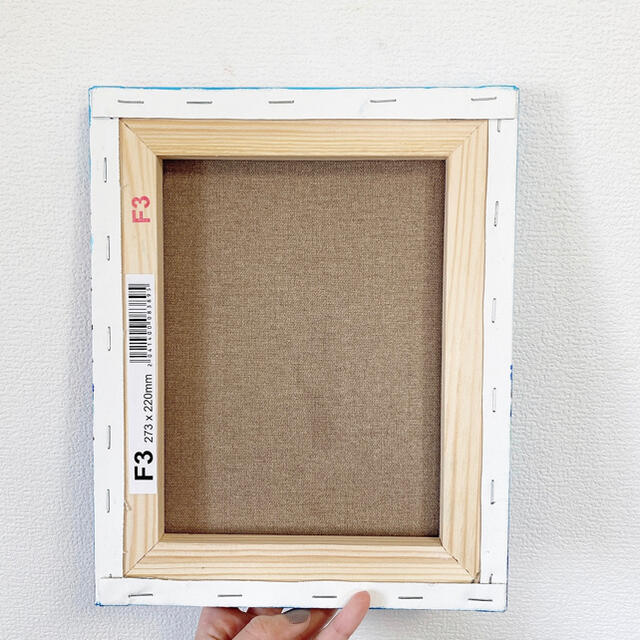 キース・へリング『DJ』】 肉筆油彩 キャンバスF3 額装 キース・へ