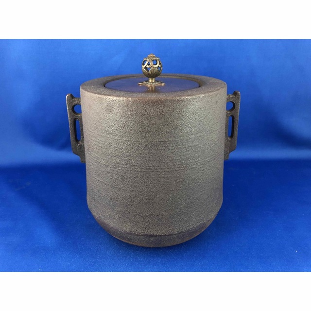 高橋敬典作筒釜 共箱