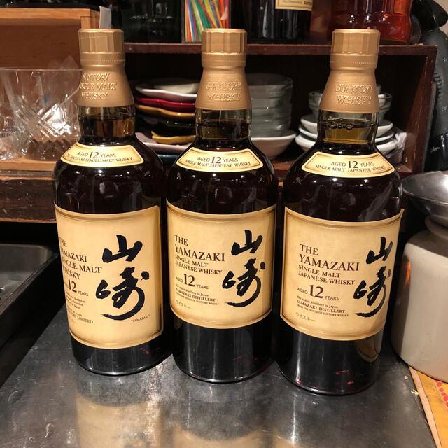 山崎12年シングルモルト700ml 新品未開封3本set サントリー山崎12年