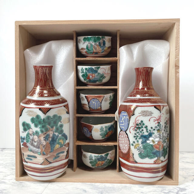 九谷青窯 - 九谷焼 九谷庄三 とっくり お猪口 セット 徳利 酒器の通販