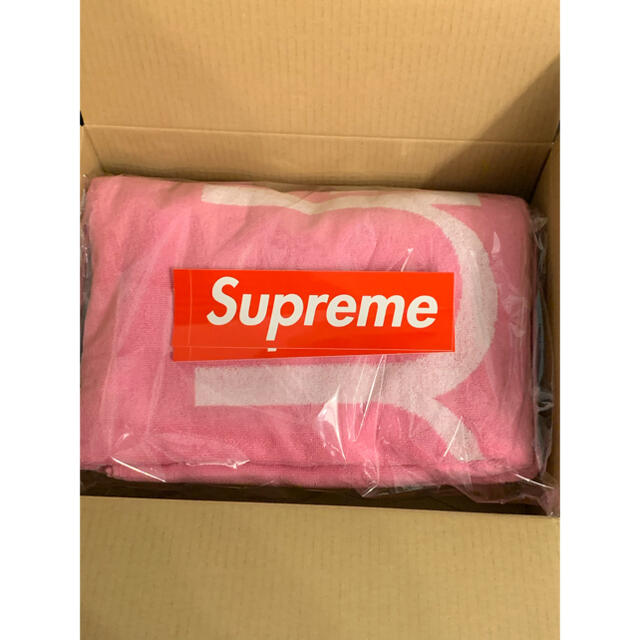 Supreme Five Boroughs Towel Pink Neon Pink Luxury Bath Towels