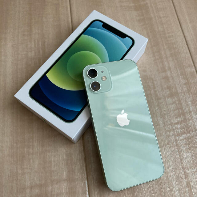iPhone 12 mini グリーン 64 GB SIMフリー 美品】iPhone 12mini 64GB