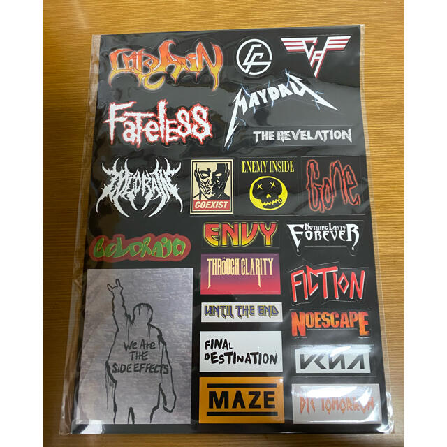 coldrain サイン入り CDカバー ステッカーセット coldrain サイン入り