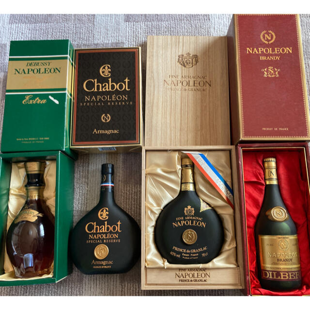 未開封・古酒ナポレオン 古酒/未開封 ナポレオン4本 ブランデー 4本セット