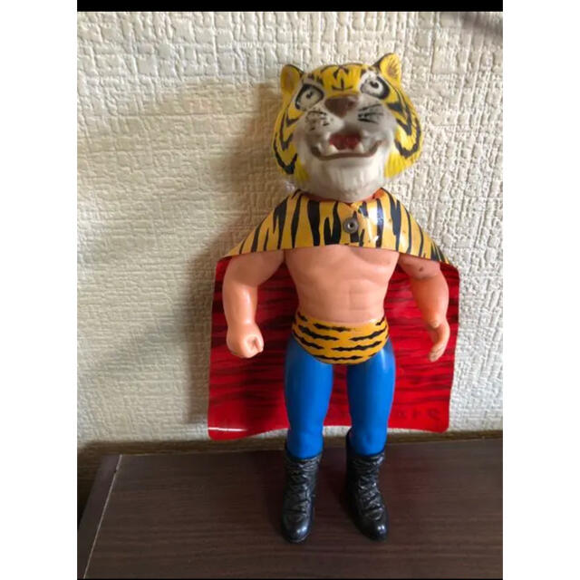 タイガーマスク 梶原一騎・辻なおき ソフビ 当時物 タイガーマスク