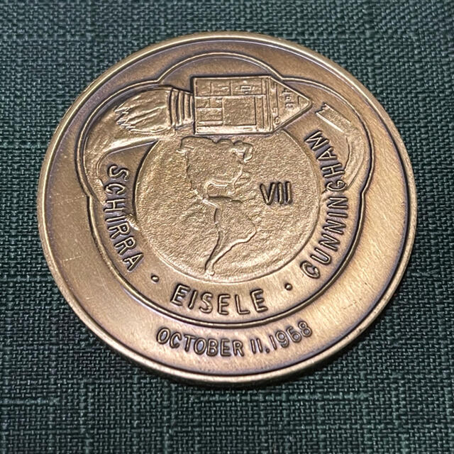 貴重 アポロ7号 アポロ初有人飛行 記念メダル 1968年