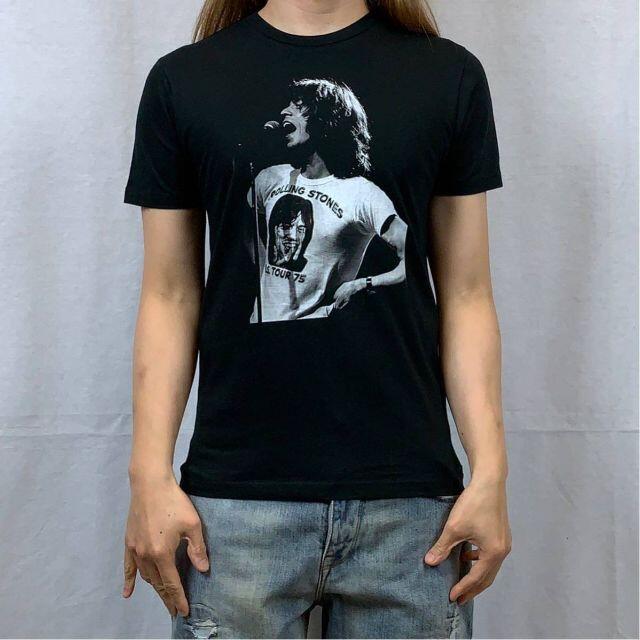 ミックジャガー】新品 ローリング ストーンズ 黒 Tシャツの通販 by