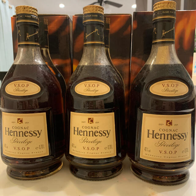 ヘネシー VSOP ブランデー 古酒3本