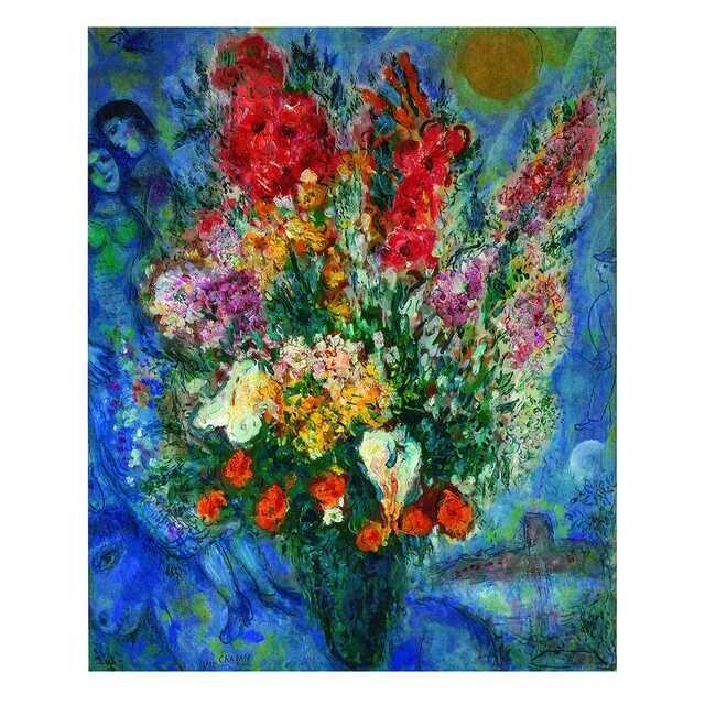 マルクシャガール 天に捧げる花束 Original Bouquet 額装込 マルク