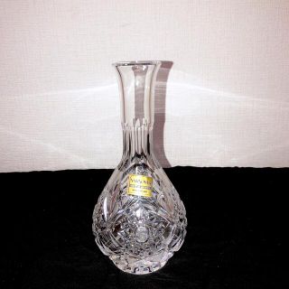 1743 VARSOVIA ポーランドからの上質なクリスタル花瓶グラス