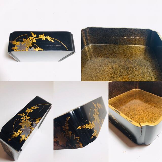江戸期】 時代物 大名道具 時代蒔絵 金蒔絵 野弁当 重箱 共箱付きの
