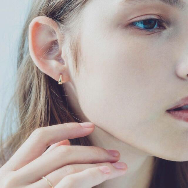 片耳 ete K10 フープピアス イエローゴールド77128300 ete K10YG