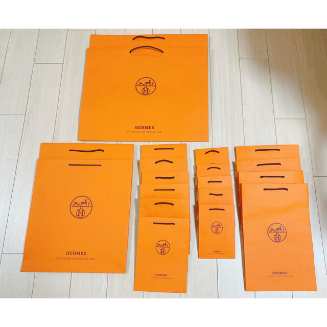 HERMES エルメス 紙袋 ショッパー 保存袋 大量 まとめ売り セット 40点
