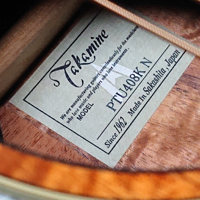 美品Takamine タカミネ PTU408KN エレアコ TakamineエレアコPTU408KN