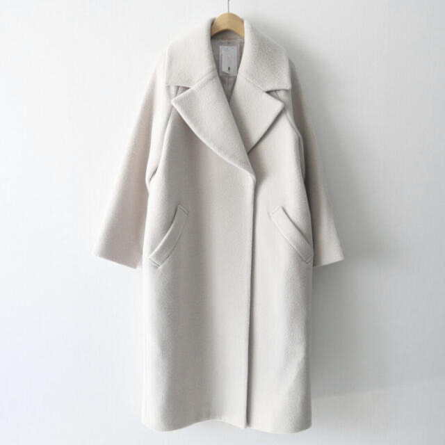 Noble - NOBLE / メランジエアーウール ワイドカラーコートの通販 by