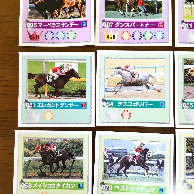 サラブレッドカード アマダ競馬シール 40枚 トレーディングカードの