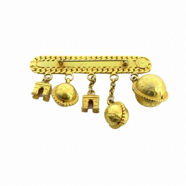美品 セリーヌ 凱旋門 スターボール ヴィンテージ ブローチ