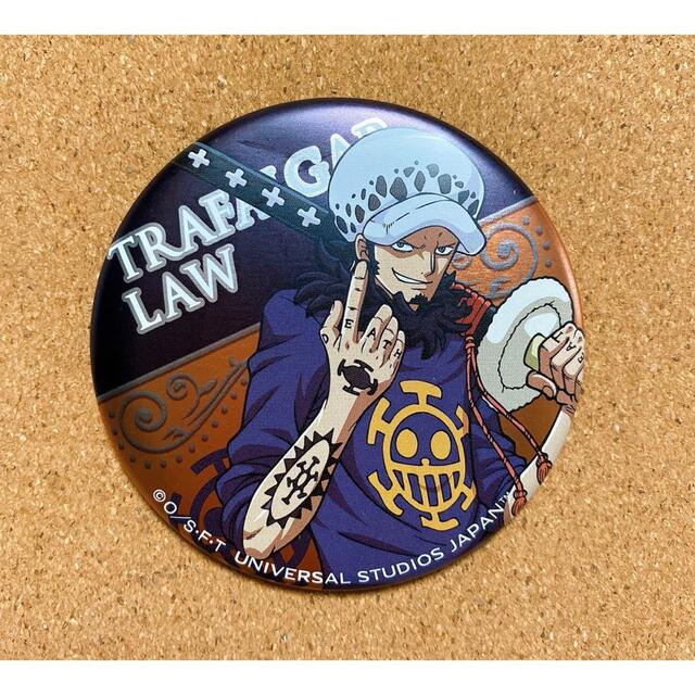 ワンピース ONEPIECE 輩缶バッジ トラファルガー・ロー RED 2弾 ONE