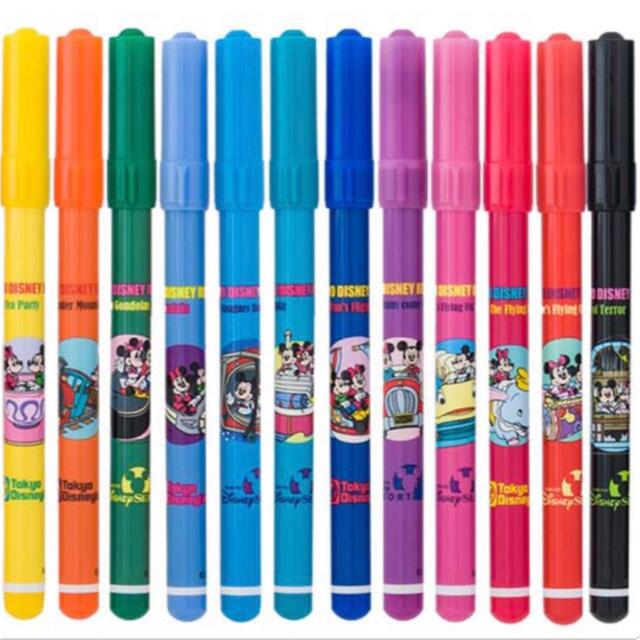 Disney - ディズニーランド カラーペン レトロ 12色セットの通販 by