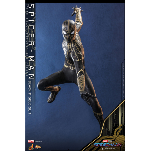 スパイダーマンノーウエイホームブラック&ゴールドスーツver ホットトイズ