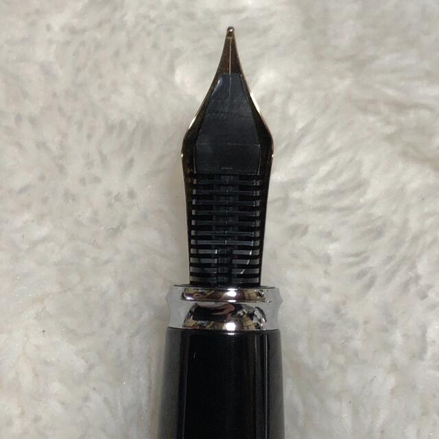 ☆廃番 新品 ディプロマット 万年筆 ローム ギロシェ ラピスブラック