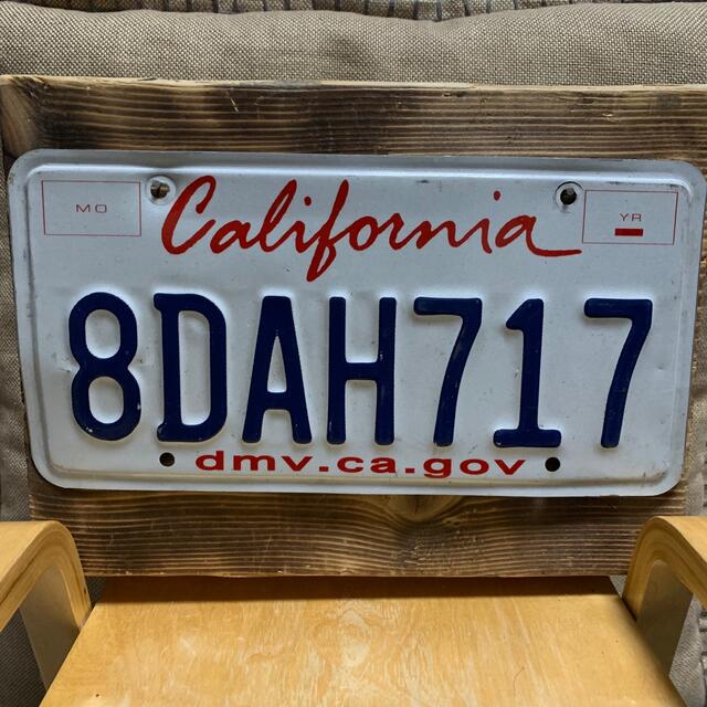 XJM 717' California'カルフォルニアライセンスプレート。 【公式通販】