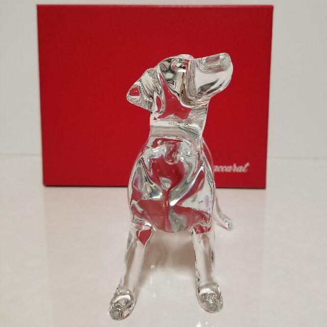 箱有り】バカラ クリスタル ラブラドール フィギュアリン 犬 ドッグ 箱