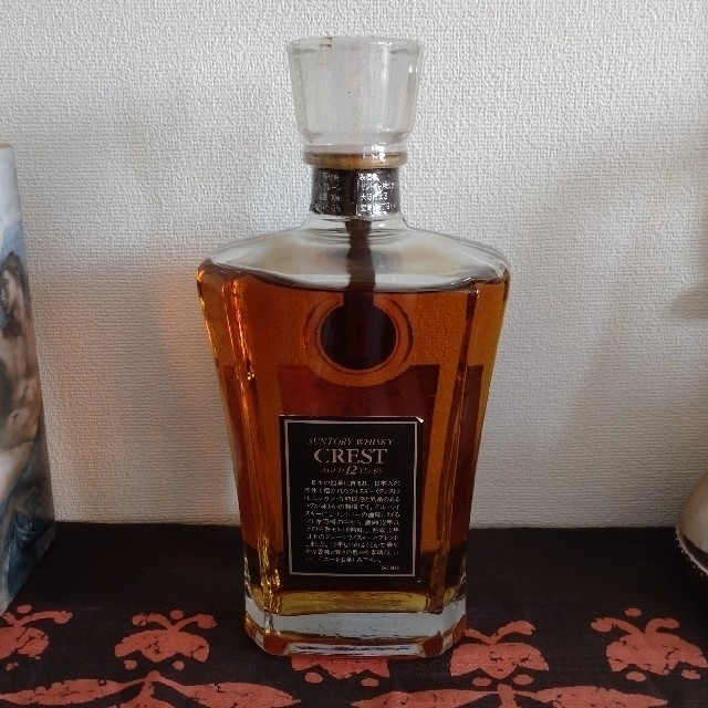 未開栓サントリーウイスキークレストcrest 12年 古酒 未開栓