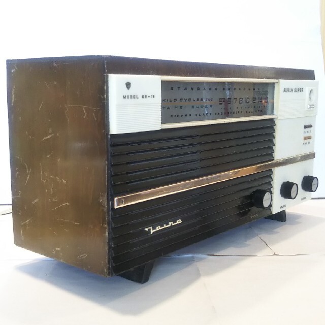タイヘイ真空管ラジオ（日本硝子工業）、6R-15型（1950年代）、希少