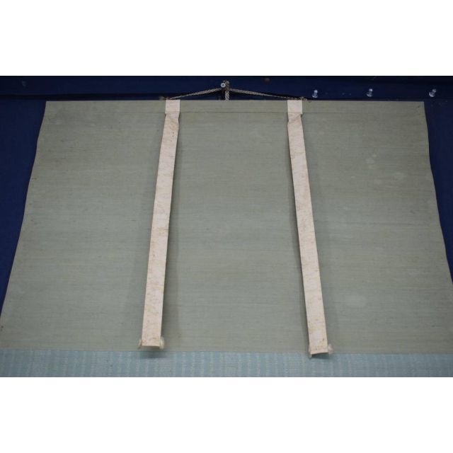 真作】菊池容斎/鯉滝昇り図/掛軸☆宝船☆Z-546