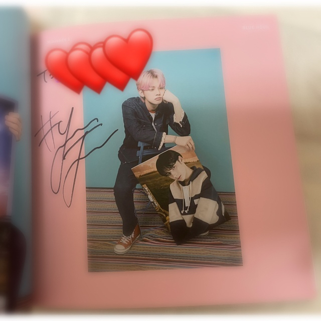 TXT ヨンジュン 直筆サイン ETERNITY