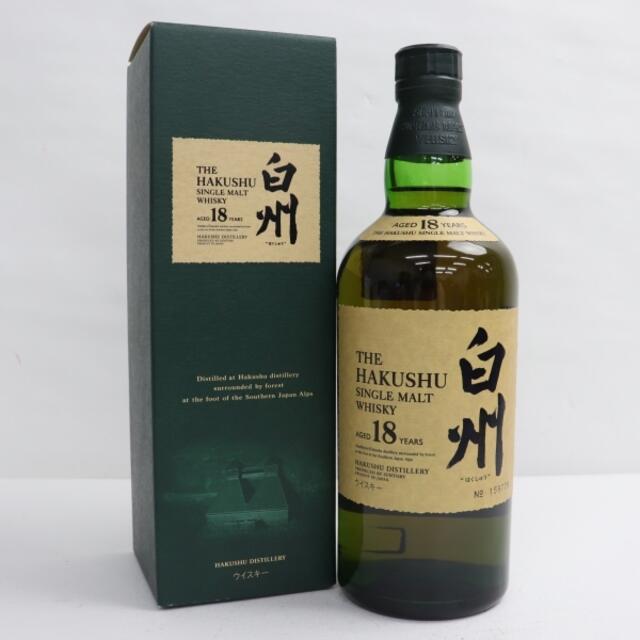 サントリー シングルモルトウイスキー 白州 18年 旧箱・ボトル