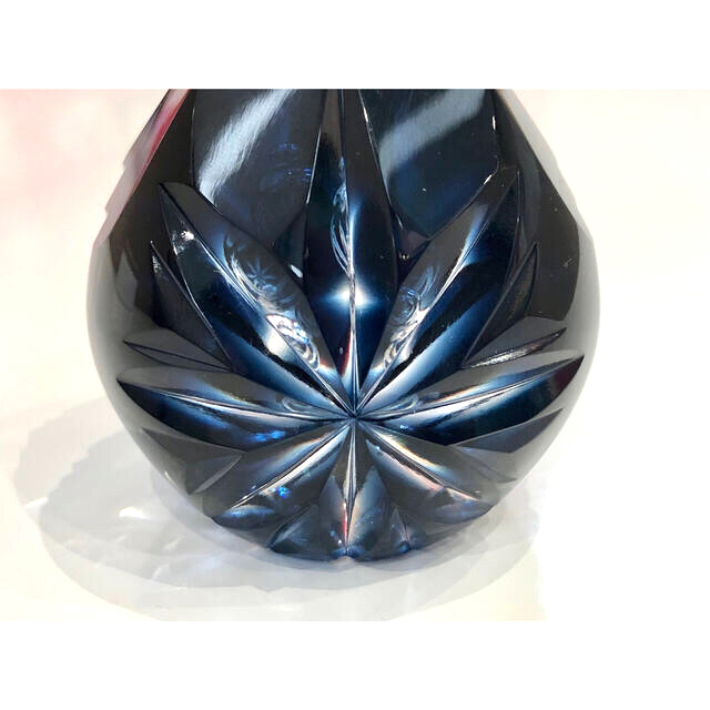 ♪ 【sandamon03様専用】薩摩切子 薩摩の雫 藍♪