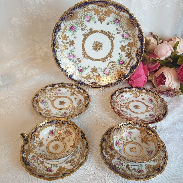 ノリタケ 飾り絵大皿 ヴンテージ 絵柄 当時のノリタケの森？ ノリタケ