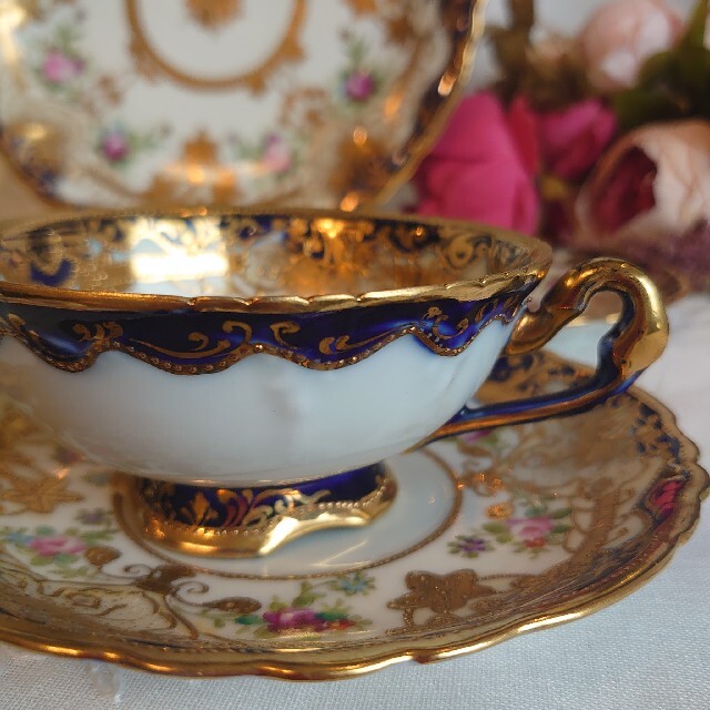 オールドノリタケ カップ・ソーサー ケーキ皿 オールドノリタケ 蝶