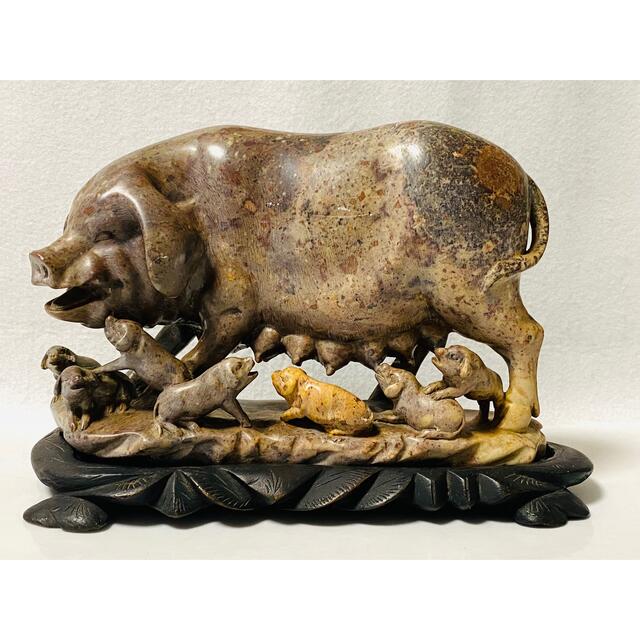 ヴィンテージ 伝統工芸品 お顔が可愛い過ぎる張子の犬の陶器