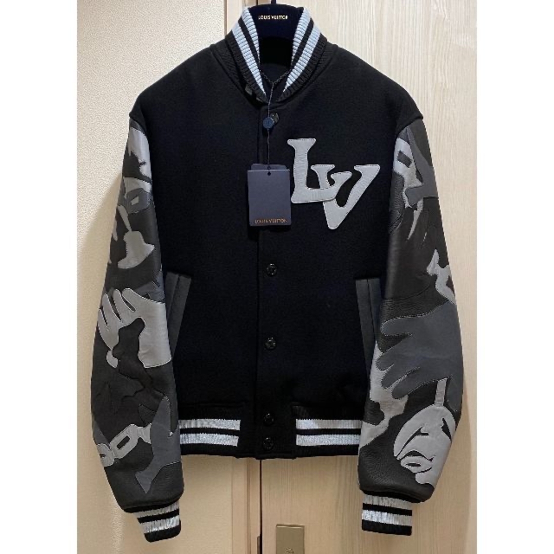 LOUIS VUITTON - ルイヴィトン チェーンカモ バーシティジャケット 44