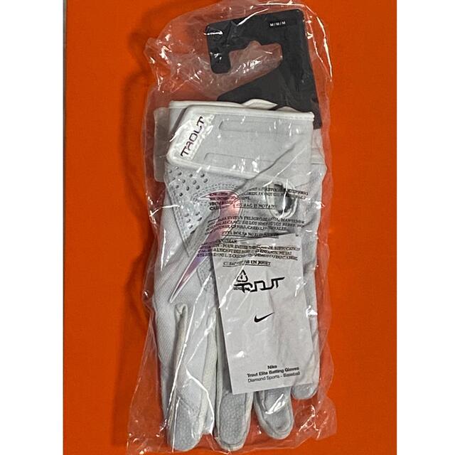 新品 NIKEトラウトエリート バッティンググローブ 白×ピンク Mサイズ